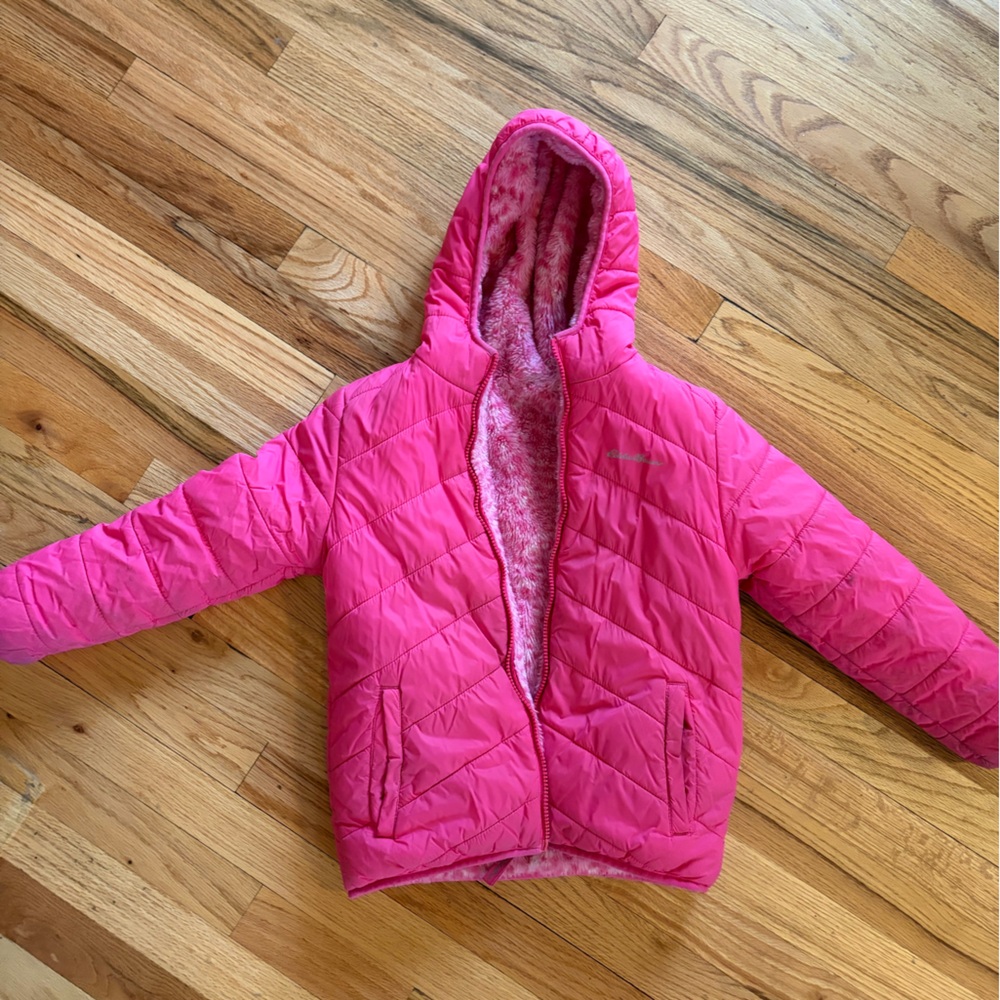 Kids Pink Hooded Jacket